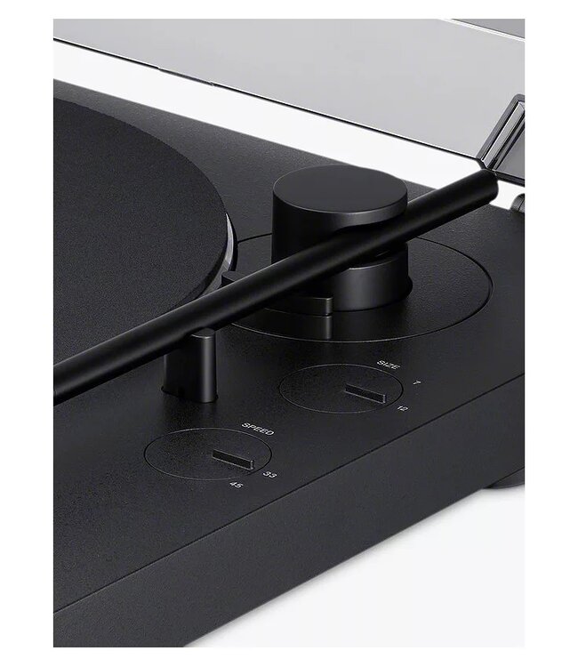 Sony PSLX310BT Belt Drive Turntable Bluetooth Black Powerbutton