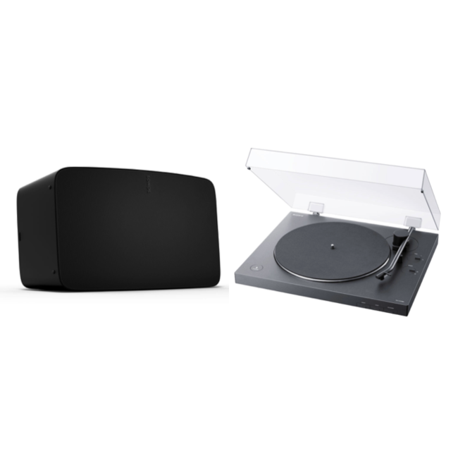 Sonos Five Speaker & Sony PS-LX310BT Turntable Bundle