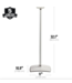 Sanus WSSE32 2x Fixed Height Speaker Stands for Sonos Era 300