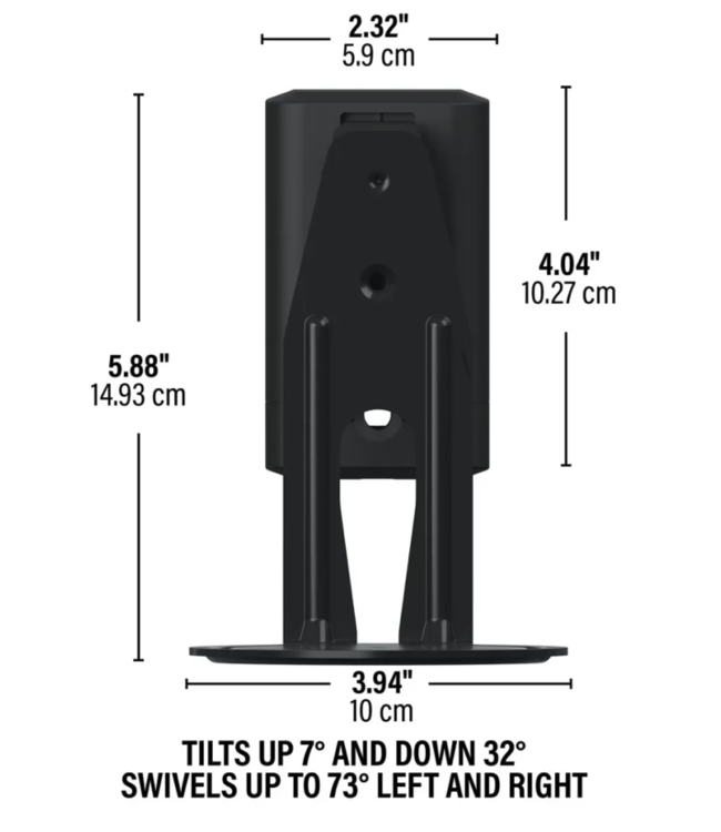 Sanus WSWME12 2x Adjustable Wall Mounts for Sonos Era 100