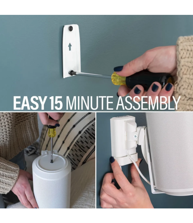 Sanus WSWME12 2x Adjustable Wall Mounts for Sonos Era 100