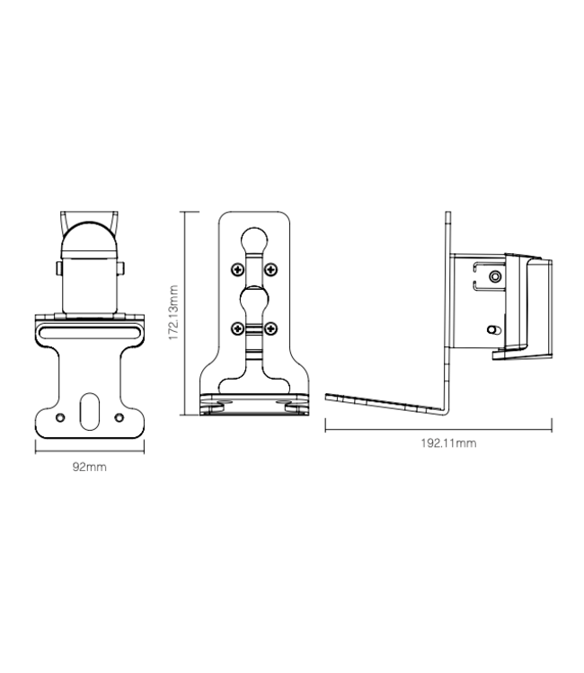 Flexson Wall Mount Bracket for Sonos Era 300 - Black or White
