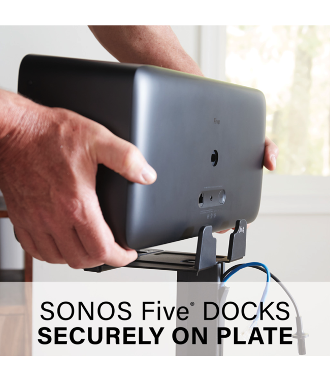 Sanus WSS52-B2 Speaker Stand for Sonos Five/Play 5 Black
