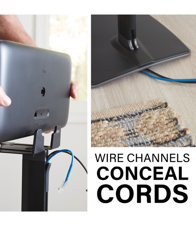 Sanus WSS52-B2 Speaker Stand for Sonos Five/Play 5 Black