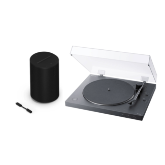 Sonos Era 100 Speaker, Line-In Adapter & Sony Turntable Bundle