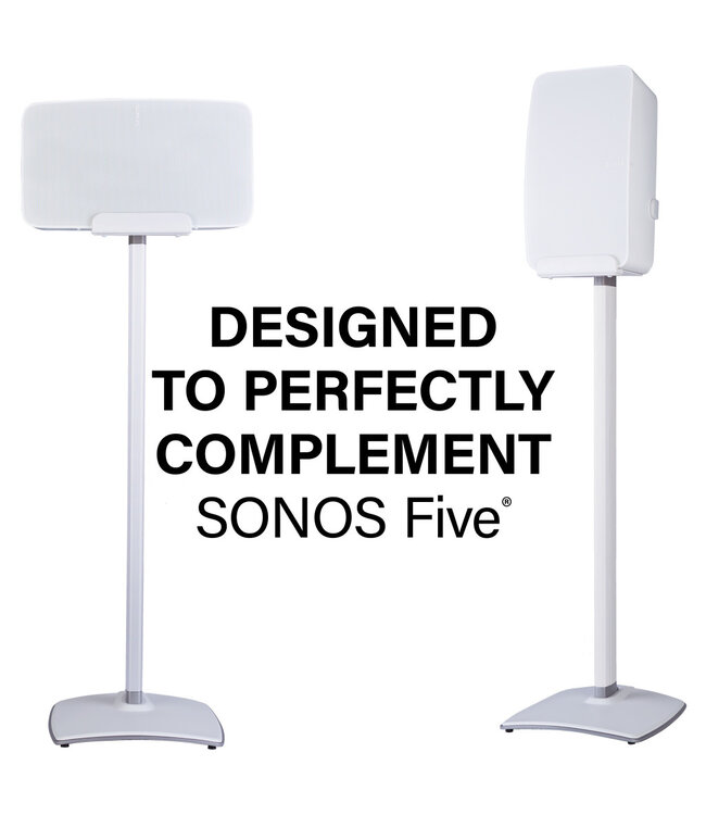 Sanus WSS52-W2 Five/Play:5 Speaker Stand - White