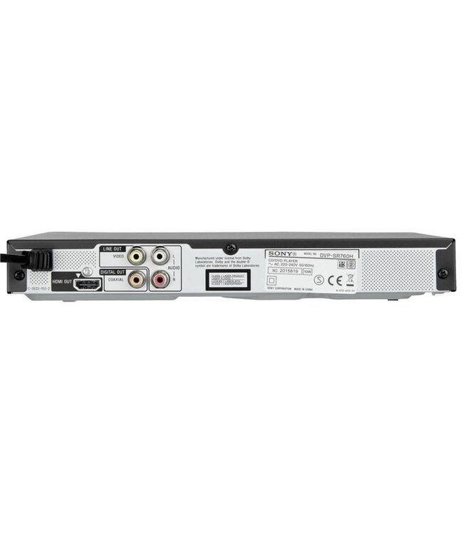 Sony DVP-SR760H DVD player/CD player - Black