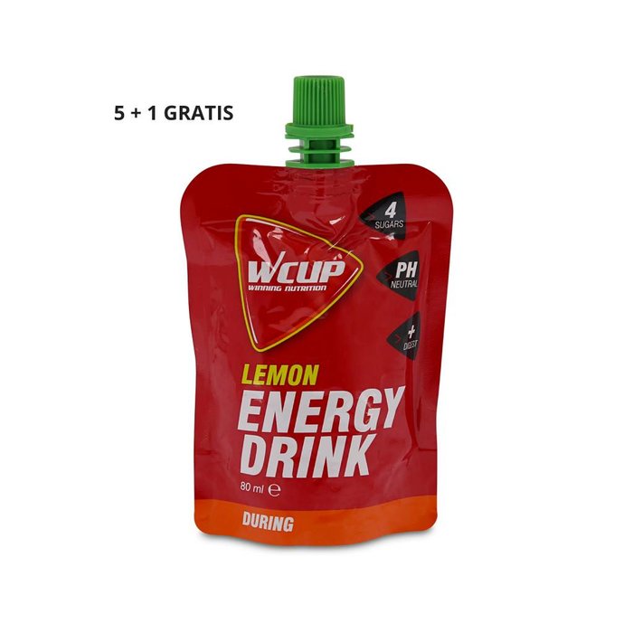 Wcup Wcup energy drink lemon 5+1 gratis