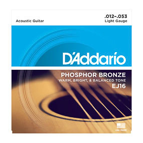 D'Addario D'Addario EJ16 Phosphor Bronze 12-53