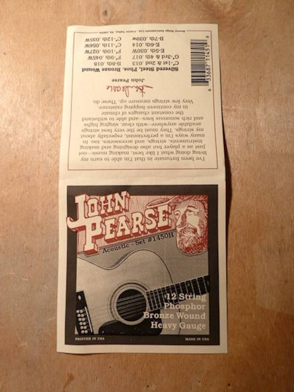 John Pearse John Pearse 1450H 12-String 13-56 Phosphor Bronze