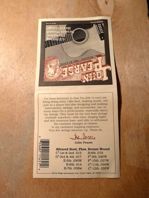 John Pearse John Pearse 1450H 12-String 13-56 Phosphor Bronze