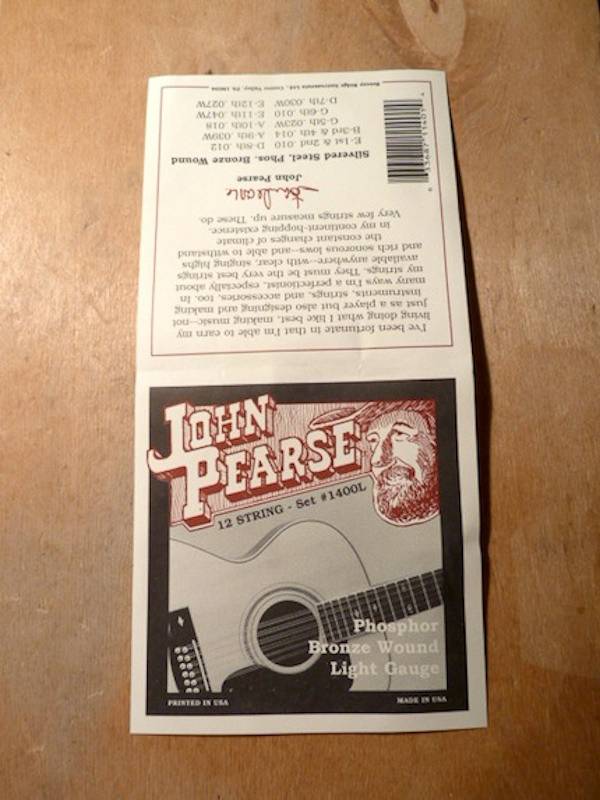 John Pearse John Pearse 1400L 12 String Phosphor Bronze Light Gauge