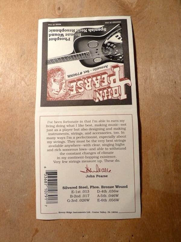 John Pearse John Pearse 790NR Spanish Neck Resophonic Phosphor Bronze