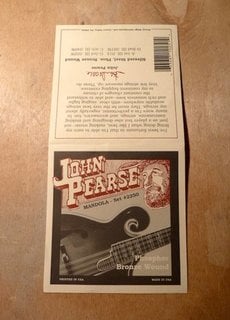 John Pearse John Pearse 2250 Mandola Phosphor Bronze Standard Gauge