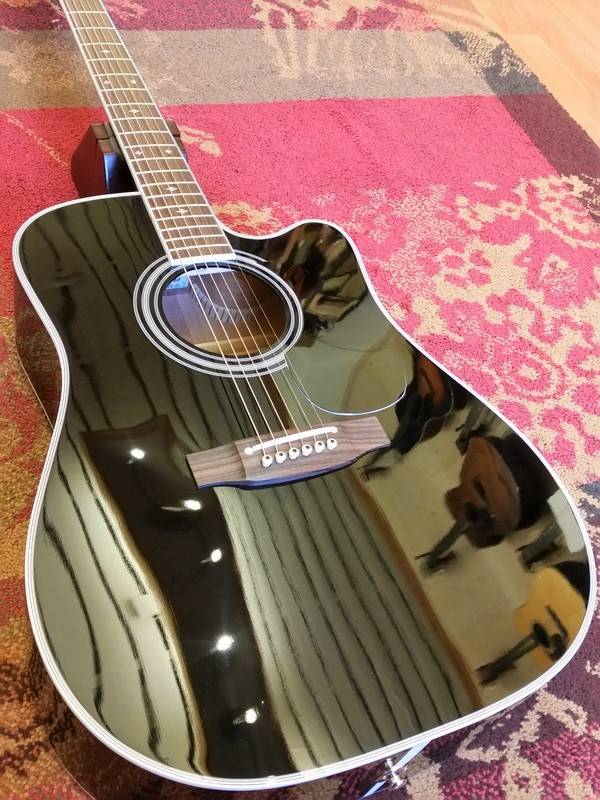 Takamine EF341SC Legacy Black CT4B II Preamp Sacksioni