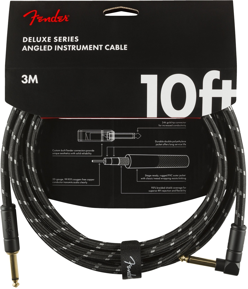 Fender Fender Cable Deluxe Black 10ft/3m H-R