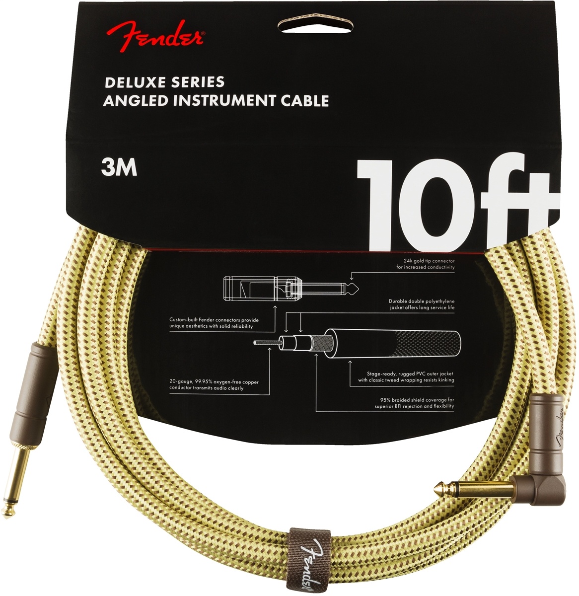 Fender Fender Cable Deluxe Tweed 10ft/3m H-R