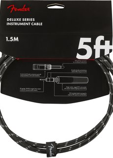 Fender Fender Cable Deluxe Black 5ft R-R