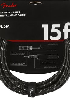 Fender Fender Cable Deluxe Black 15ft/4.5m R-R