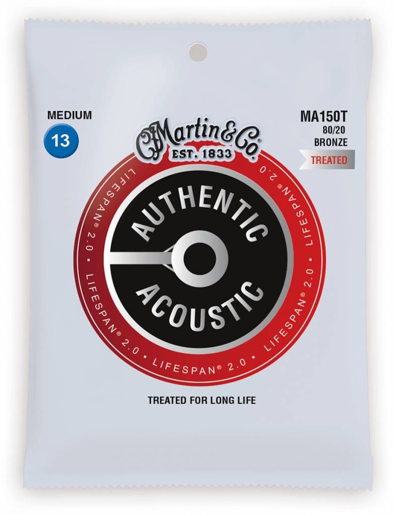 C. F. Martin & Co. Martin Authentic Acoustic Lifespan 'Treated' Bronze MA150T Medium 13-56