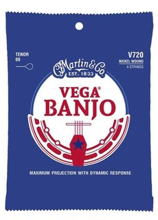 C. F. Martin & Co. Martin Vega Banjo V720 4-String Tenor 0.09 Nickel Wound