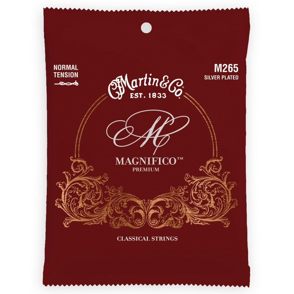 C. F. Martin & Co. Martin M265 'Magnifico' Premium Normal Tension Silver Plated Nylon
