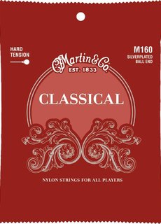 C. F. Martin & Co. Martin  Classical Strings M160 Hard Tension Silverplated Ball End