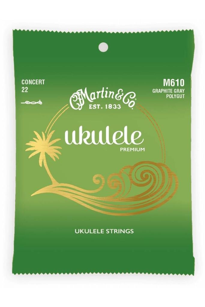 C. F. Martin & Co. Martin M610 Concert Ukulele Premium 22 Graphite Gray Polygut