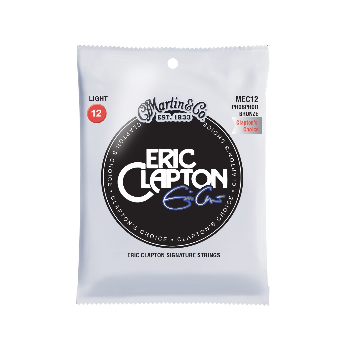 C. F. Martin & Co. Martin MEC12 Eric Clapton Signature 12-54 Phosphor Bronze
