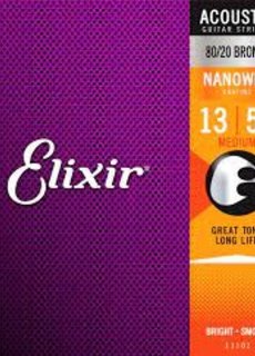 Elixir Elixir 11102 Nanoweb Acoustic 13-56 80/20 Bronze