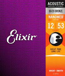 Elixir Elixir 11052 Nanoweb Acoustic 12-53 80/20 Bronze