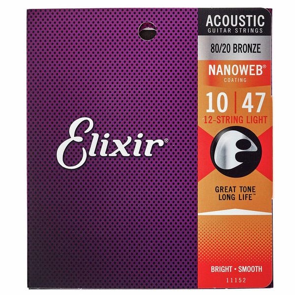 Elixir Elixir 11152 Nanoweb Acoustic 12-String 10-47 80/20 Bronze