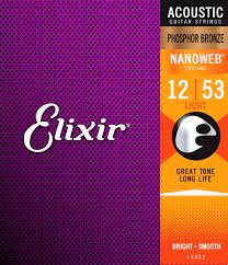 Elixir Elixir Nanoweb 12-53 Phosphor Bronze 16052