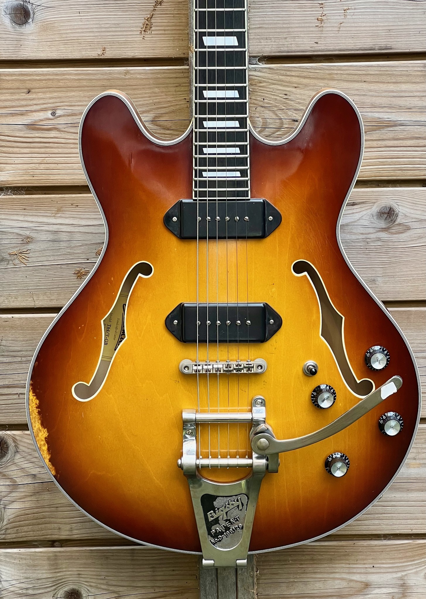 Eastman T64 v GB Gold Burst Varnish w Bigsby
