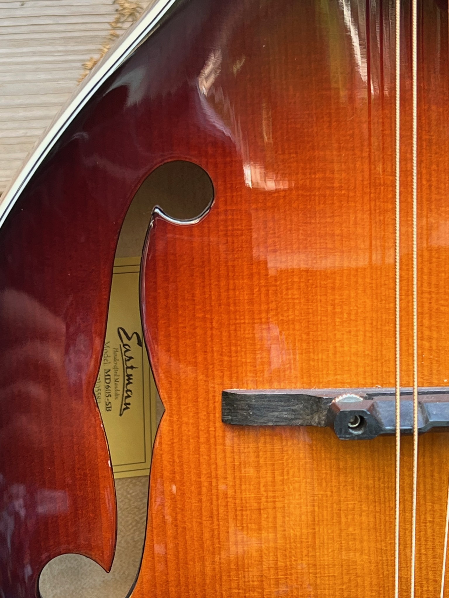 Eastman Eastman MD605 A-Style w/pickup Sunburst