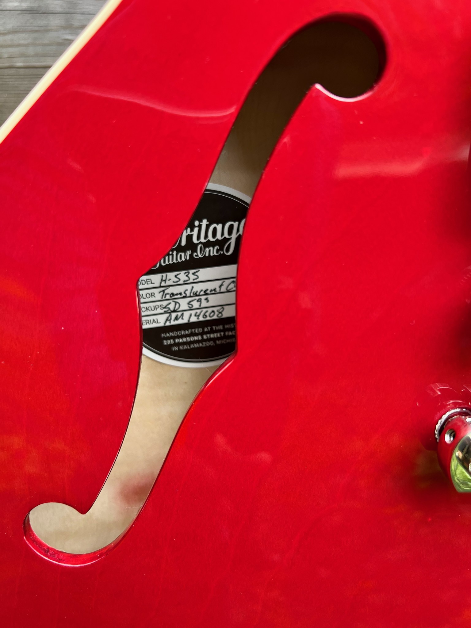 Heritage (PRICE DROP!) Heritage H-535 Cherry (#AM14608)