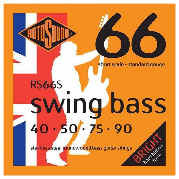 Rotosound Rotosound RS66S Swing Bass 40-90 Short Scale Stainless Steel
