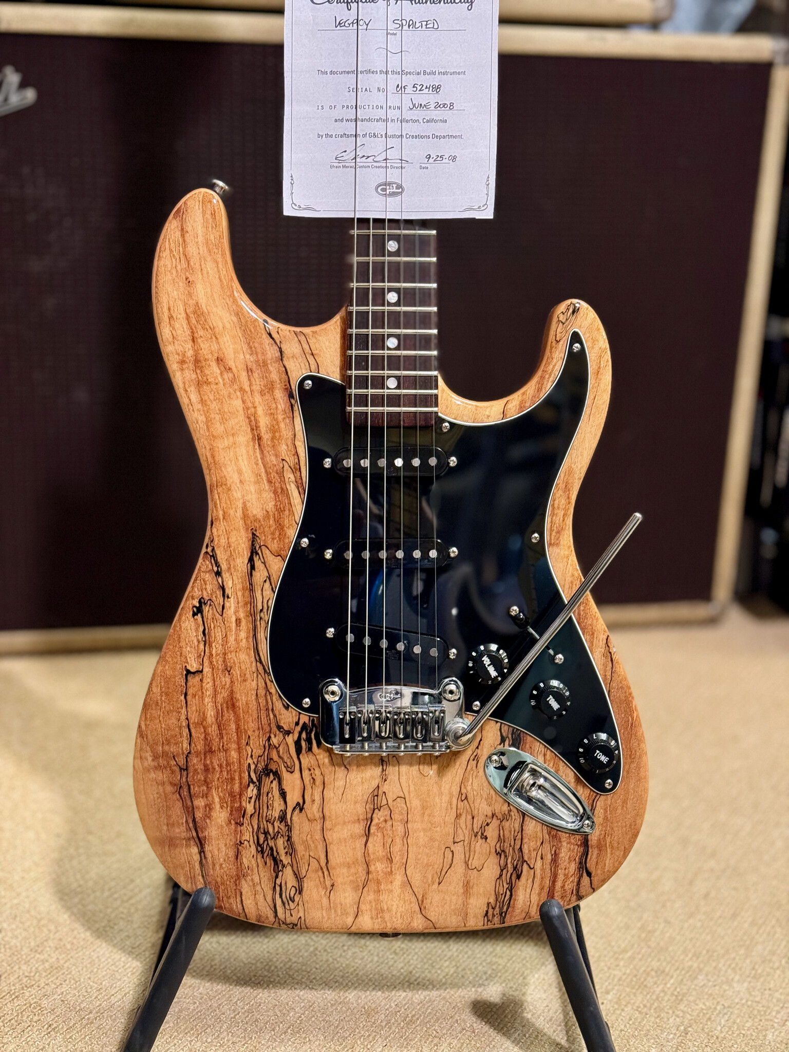 G&L G&L USA Legacy Strat Custom Spalted Maple 2008