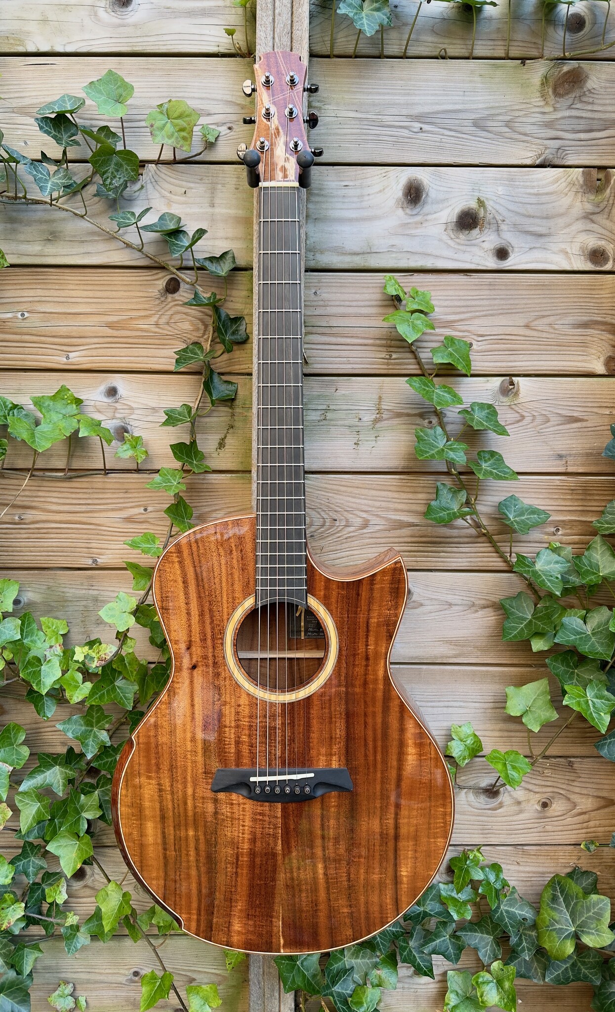 Hozen Guitars (AFGEPRIJSD) Hozen Guitars Black Label SJ Full Koa