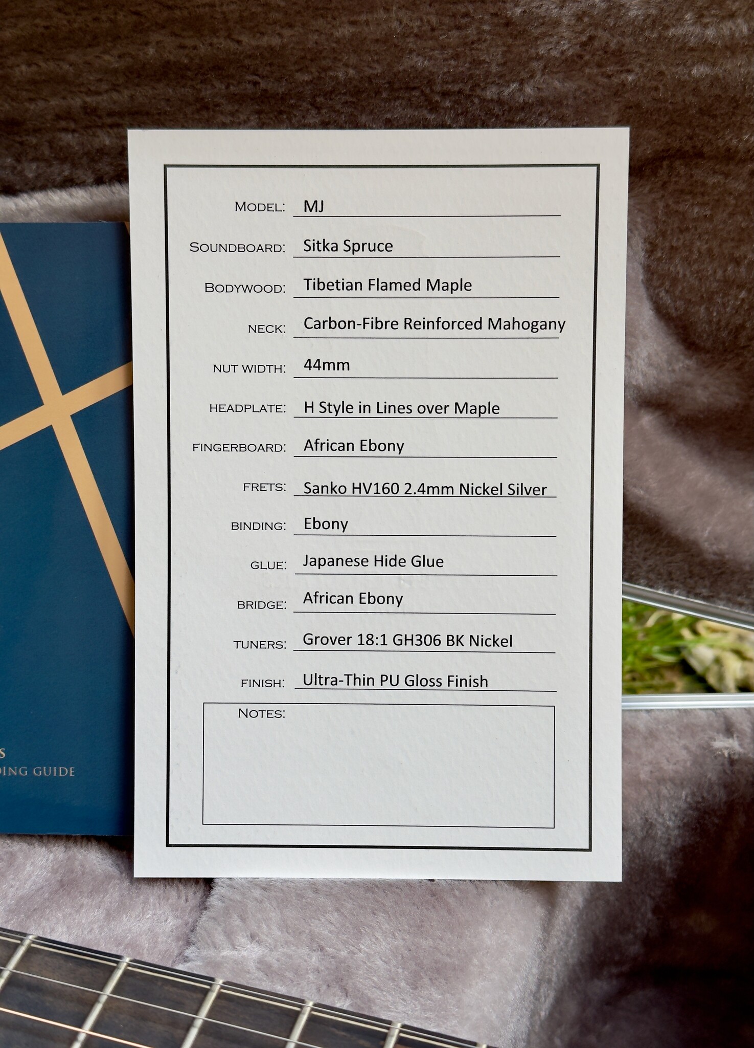 Hozen Guitars (AFGEPRIJSD) Hozen Guitars Black Label MJ Flamed Maple