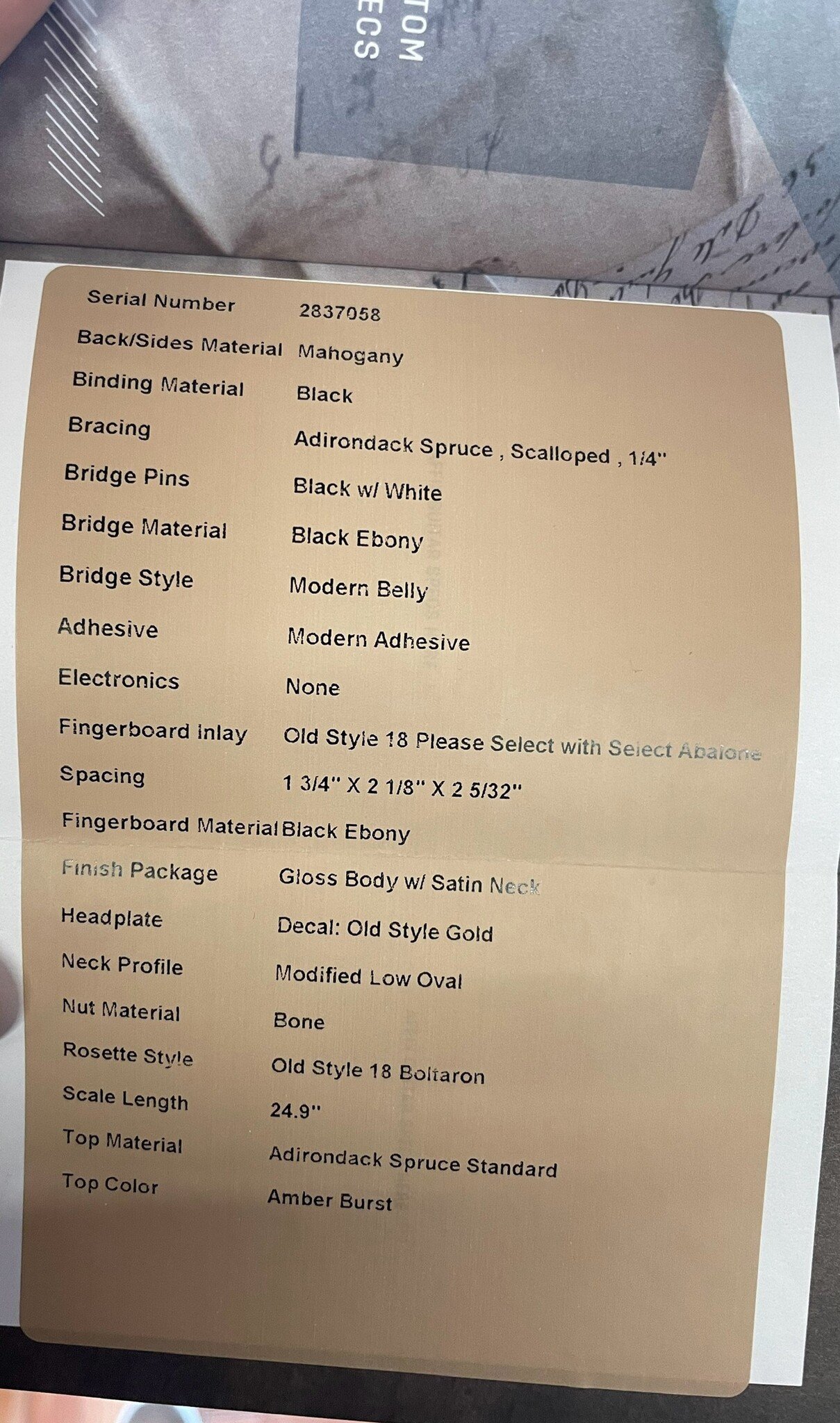 C. F. Martin & Co. Martin Custom Shop 0-14 Fret Amberburst