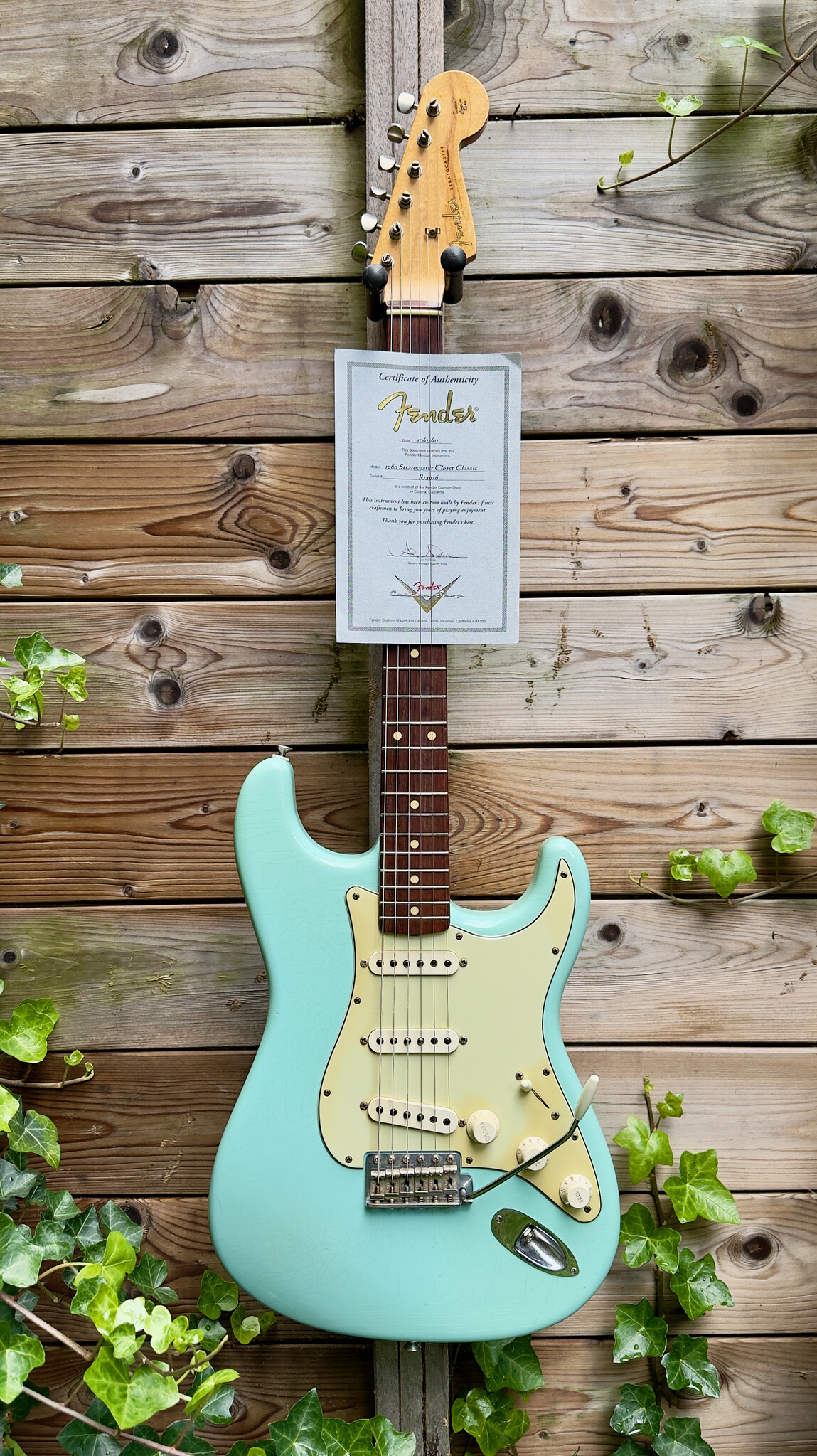 Fender Fender Custom Shop '60 Stratocaster Closet Classic Daphne Blue 2003