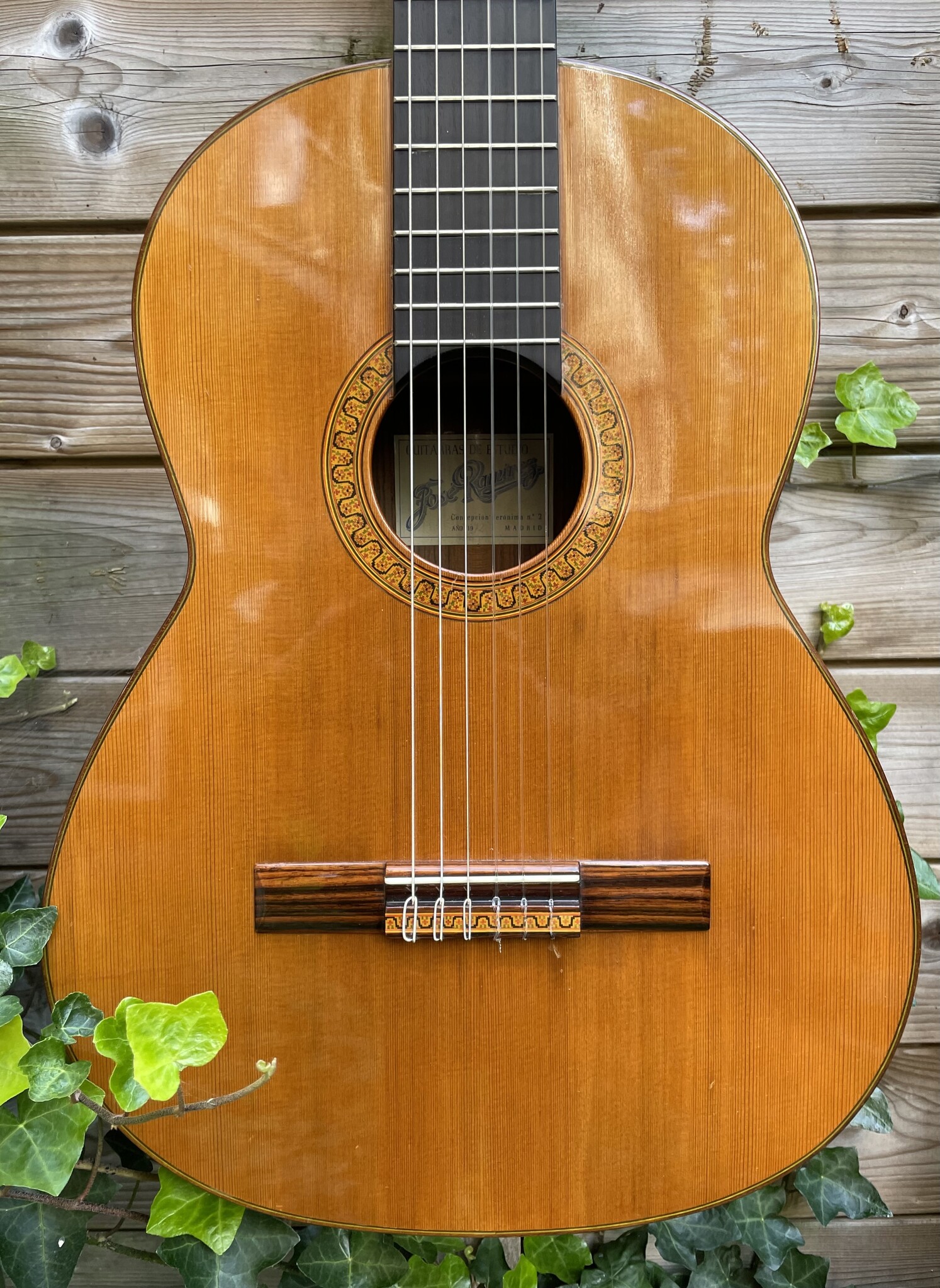 José Ramirez 1972 José Ramirez Guitarras de Estudio Concepcion Jeronima no. 2