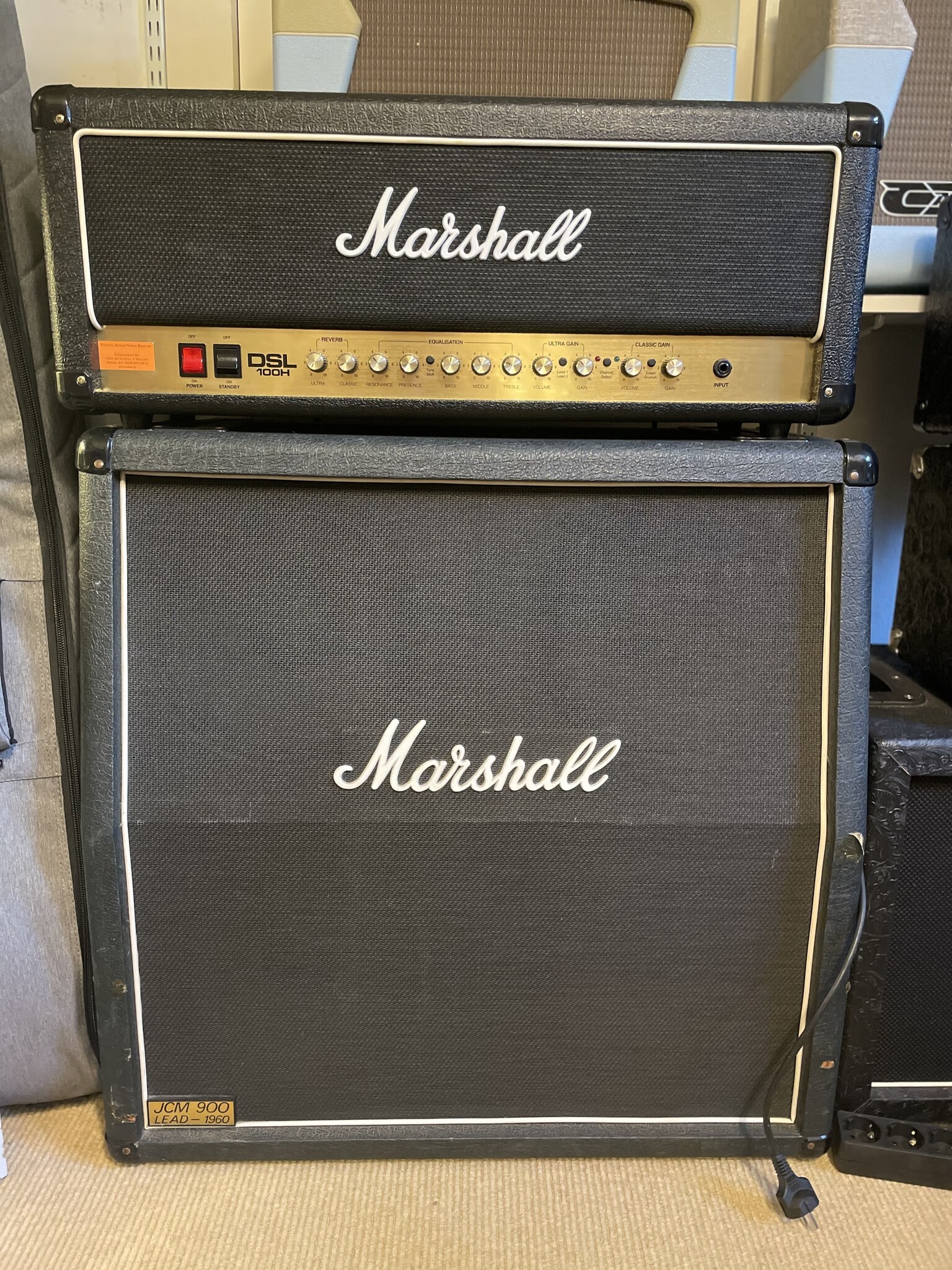 Marshall Marshall DSL100H Head + JCM 900 Lead 1960 Cabinet 4x12"