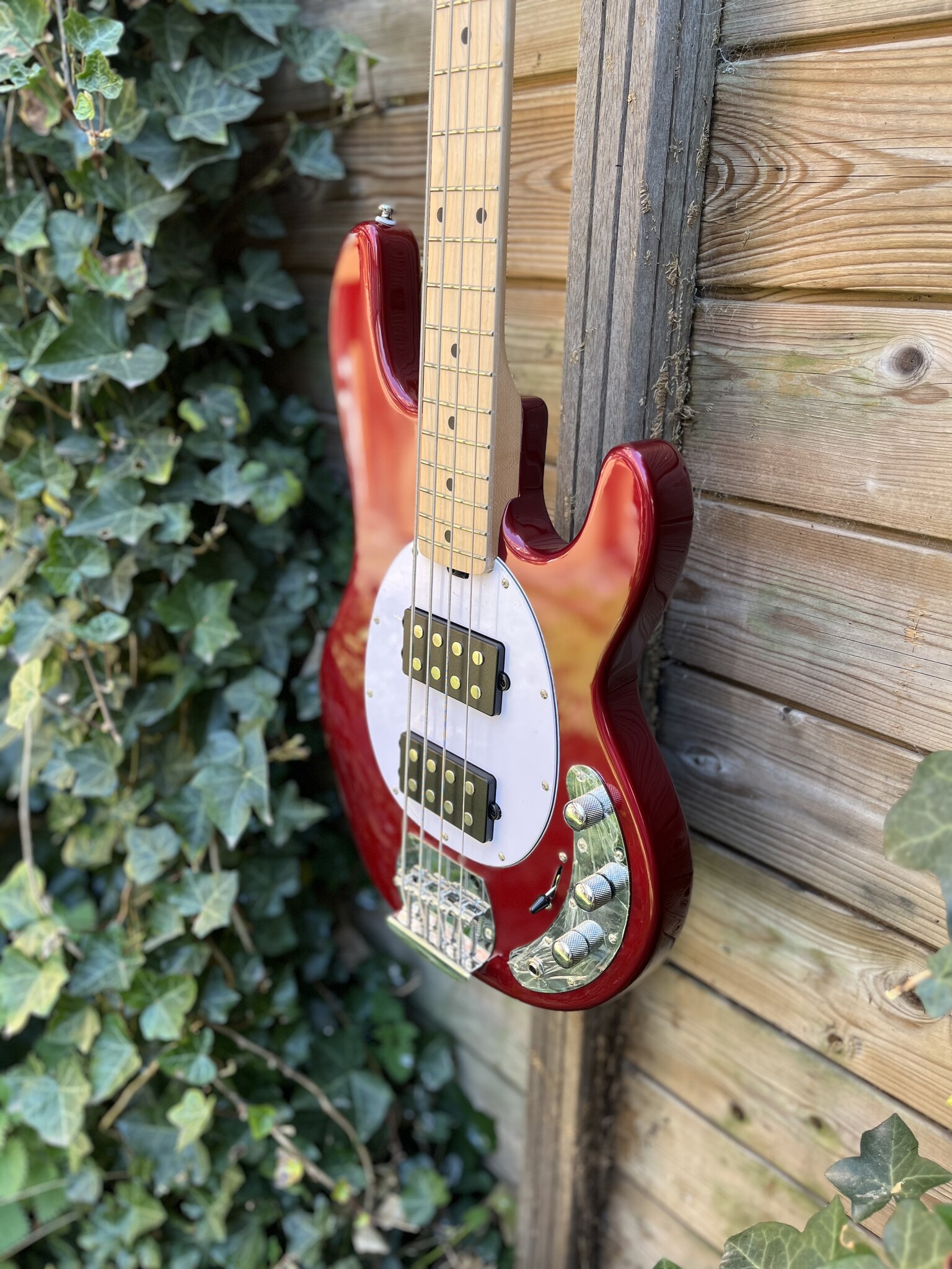 Sterling by Music Man Sterling Music Man StingRay 4 HH Candy Apple Red