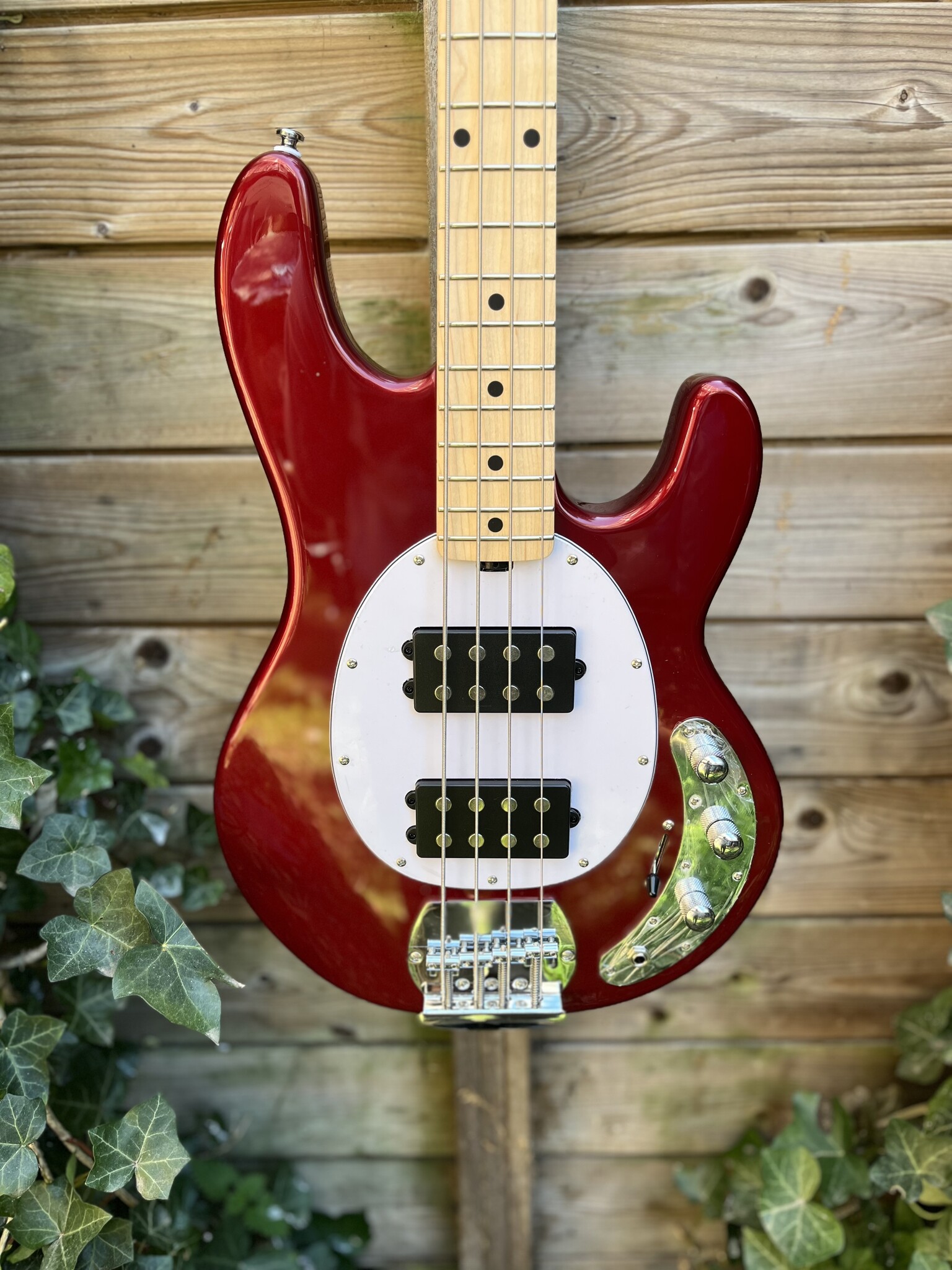 Sterling by Music Man Sterling Music Man StingRay 4 HH Candy Apple Red