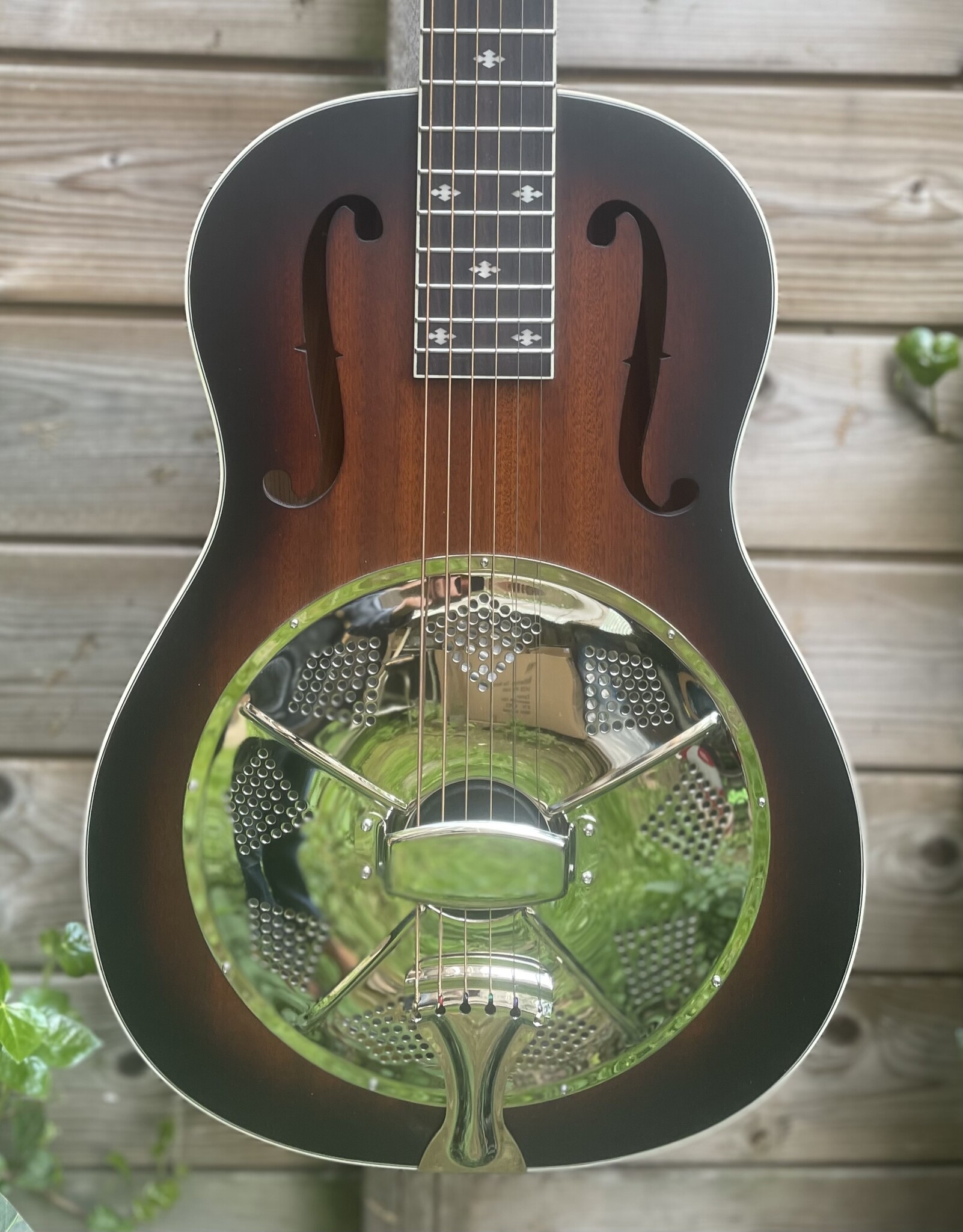 Royall Royall Single Cone 12-Fret Resonator Hobo Sunburst HB12/SB