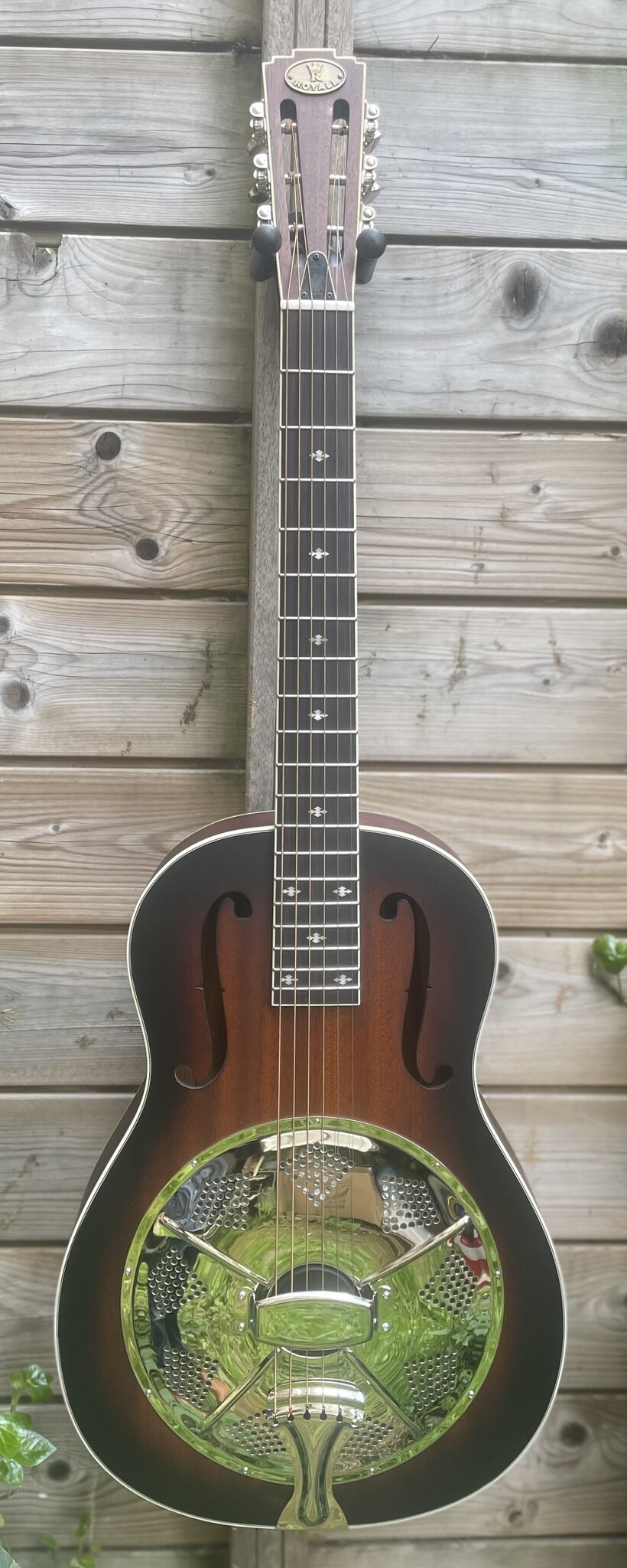Royall Royall Single Cone 12-Fret Resonator Hobo Sunburst HB12/SB