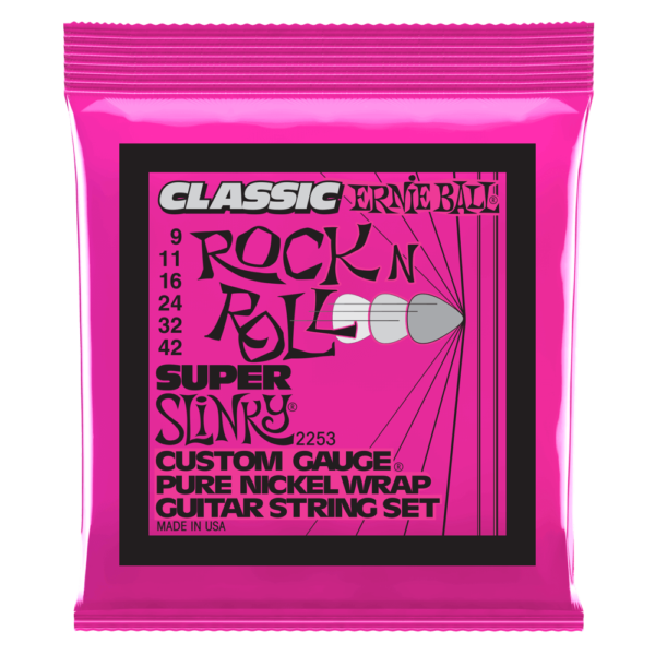 Ernie Ball Ernie Ball 2253 Rock n Roll 9-42 Super Slinky Pure Nickel