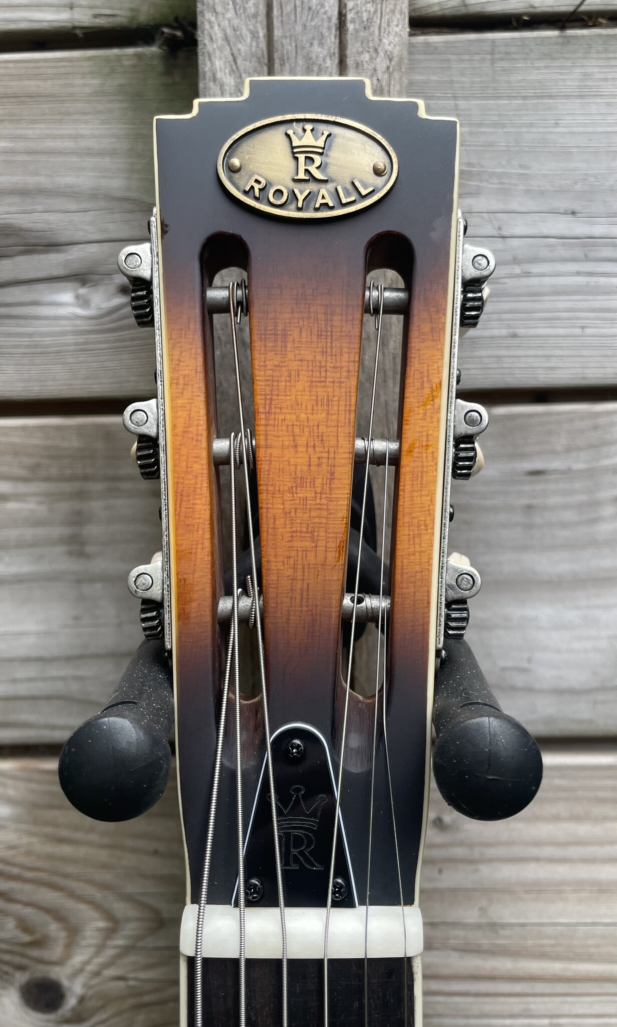 Royall Royall Single Spider Cone 12-Fret Resonator Hobo Sunburst w/PU HB12SC/SB